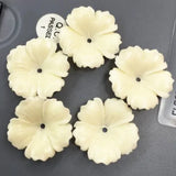 20pcs 20mm Flower Beads Middle Hole DIY Jewelry Findings Many Colors