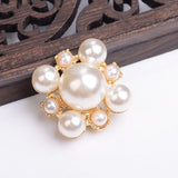 20pcs Rhinestone Leaf Charm Flower Pendant for DIY Wedding Jewelry