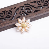 20pcs Rhinestone Leaf Charm Flower Pendant for DIY Wedding Jewelry Making