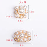 20pcs Rhinestone Leaf Charm Flower Pendant for DIY Wedding Jewelry