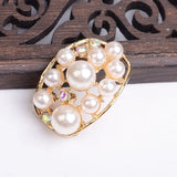 20pcs Rhinestone Leaf Charm Flower Pendant for DIY Wedding Jewelry
