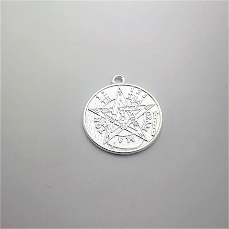 20pcs Solomon Hexagram Charm 22mm Alloy Pendant DIY Jewelry Accessory SMC050