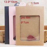 20pcs Kraft/Black/Pink Favors/Gift/Candy Package with Display Window