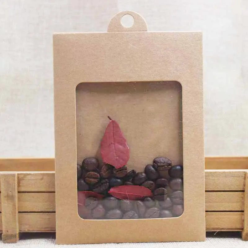 20pcs Kraft/Black/Pink Favors/Gift/Candy Package with Display Window
