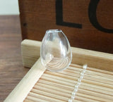 20pcs 11x15x4mm Tear Drop Glass Globe Bottle Wishing Pendant Vial