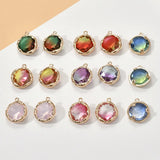 20pcs 12mm Glass Core Rounds Copper Floating Locket Charms DIY Jewelry