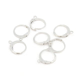 20pcs 12x15mm Silver French Earring Hook Earwire for DIY Jewelry Making