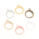 20pcs 12x15mm Silver French Earring Hook Earwire for DIY Jewelry Making