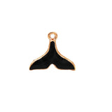 20pcs 13*18mm Alloy Enamel Whale Tail Charms Pendant Jewelry Making Accessories