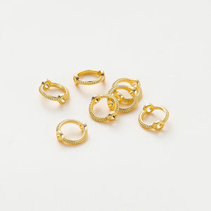 20pcs/lot Round Beads Spacer Loop Earing Pendant Ring Circle Beads