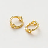 20pcs/lot Round Beads Spacer Loop Earing Pendant Ring Circle Beads