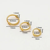 20pcs/lot Round Beads Spacer Loop Earing Pendant Ring Circle Beads