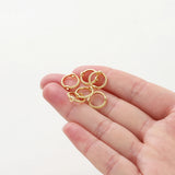 20pcs/lot Round Beads Spacer Loop Earing Pendant Ring Circle Beads
