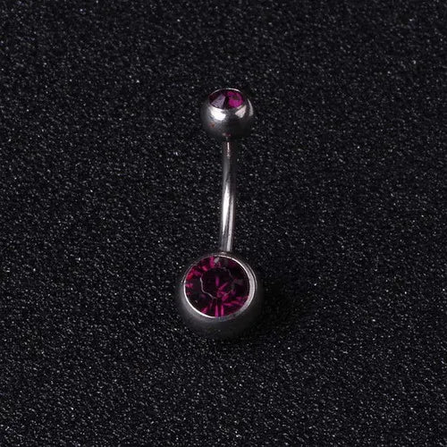 20pcs 15G Titanium Crystal Stone Belly Button Rings Navel Piercing Body Jewelry