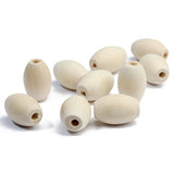 20pcs Natural Wood Beads 17x25mm for Jewelry Making