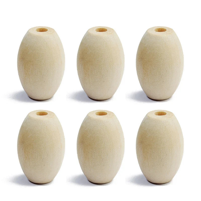 20pcs Natural Wood Beads 17x25mm for Jewelry Making