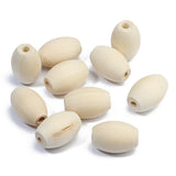 20pcs Natural Wood Beads 17x25mm for Jewelry Making
