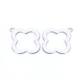 Lot of 20 18mm Stainless Steel Clover Charms Pendants for Bracelets & Bangles