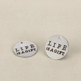 20pcs 20mm Tree of Life Stainless Steel Charms - Life is a Steel Charm