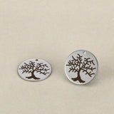 20pcs 20mm Tree of Life Stainless Steel Charms - Life is a Steel Charm