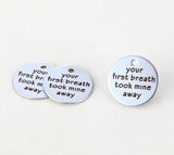 20pcs 22mm Stainless Steel Letter Charm for DIY Jewelry Making