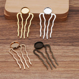 20pcs/lot Bridal Hair Comb Base Hair Clips Insert Metal Comb Hair Accessories