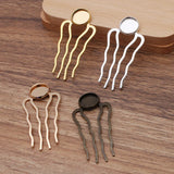 20pcs/lot Bridal Hair Comb Base Hair Clips Insert Metal Comb Hair Accessories