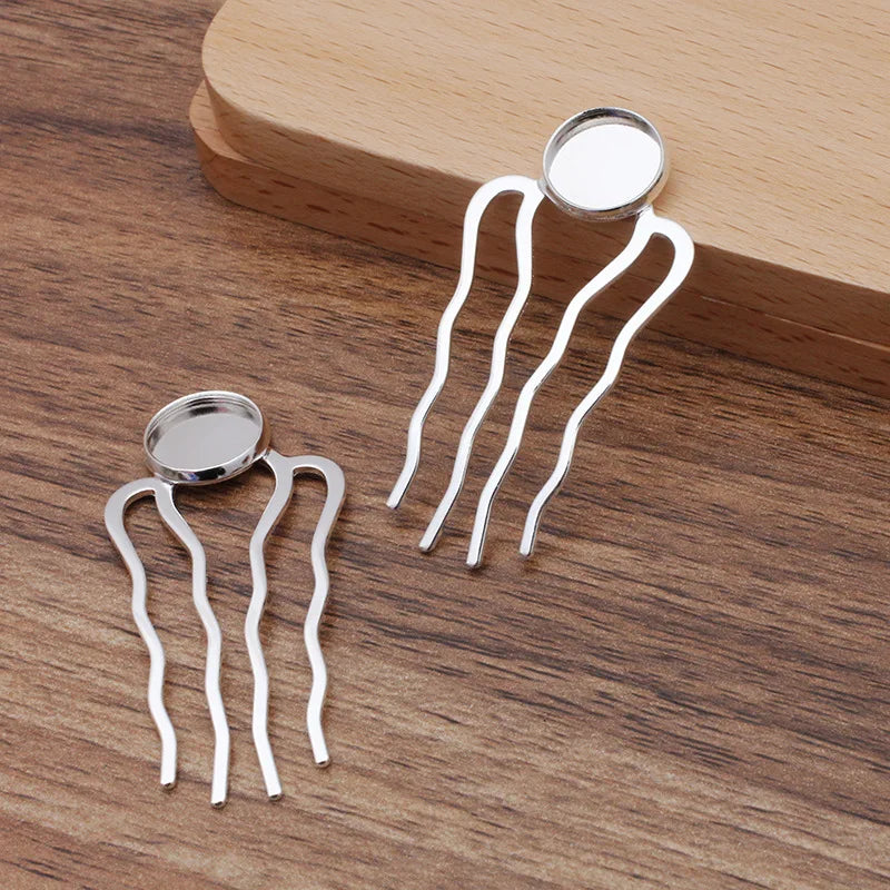20pcs/lot Bridal Hair Comb Base Hair Clips Insert Metal Comb Hair Accessories