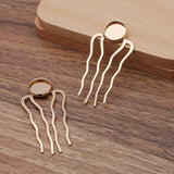 20pcs/lot Bridal Hair Comb Base Hair Clips Insert Metal Comb Hair Accessories