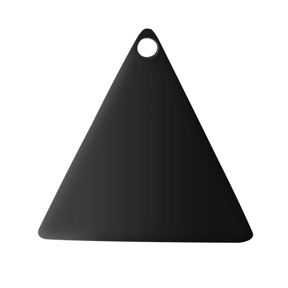 20pcs 304 Stainless Steel Triangle Pendant 1.5mm for Jewelry Making