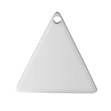20pcs 304 Stainless Steel Triangle Pendant 1.5mm for Jewelry Making