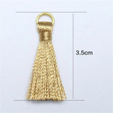 20pcs/lot 35mm Mini Silk Tassel Earrings Jewelry Making DIY Fringe Findings