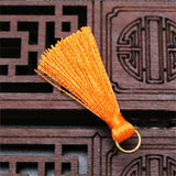 20pcs/lot 35mm Mini Silk Tassel Earrings Jewelry Making DIY Fringe Findings