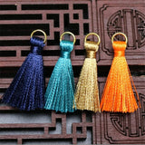 20pcs/lot 35mm Mini Silk Tassel Earrings Jewelry Making DIY Fringe Findings