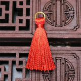 20pcs/lot 35mm Mini Silk Tassel Earrings Jewelry Making DIY Fringe Findings