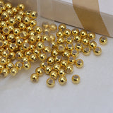 20pcs 3mm Sterling Silver Beads w/ Silicone Adjusting Beads for DIY Necklace