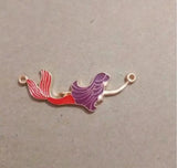 20pcs Mermaid Connector Charms for Jewelry Making