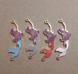 20pcs Mermaid Connector Charms for Jewelry Making