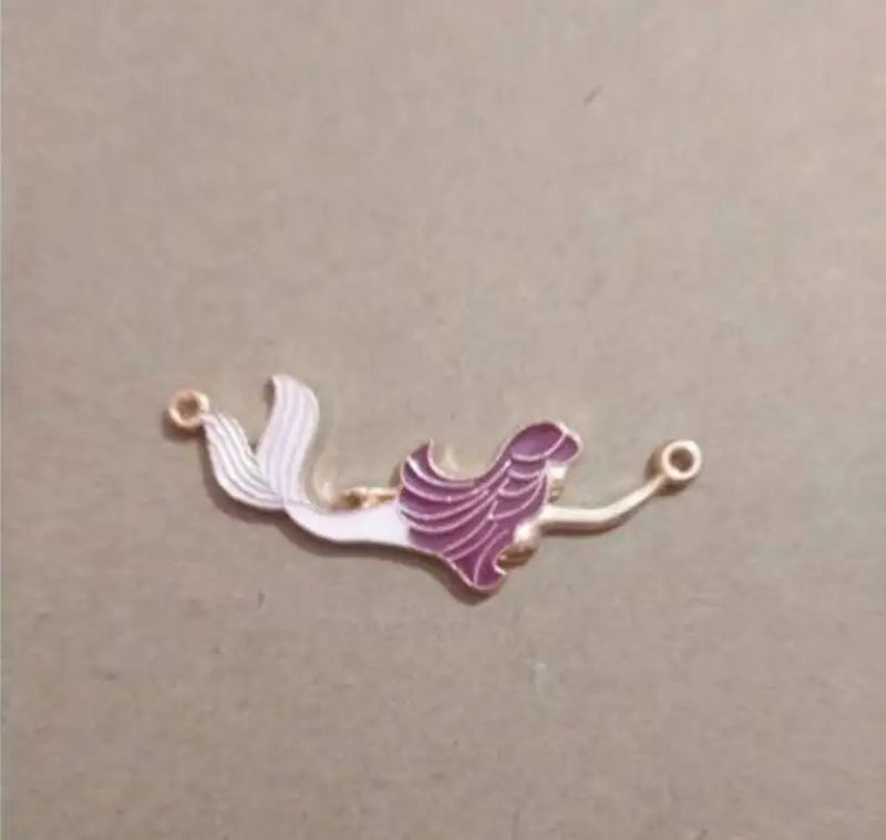 20pcs Mermaid Connector Charms for Jewelry Making