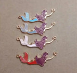 20pcs Mermaid Connector Charms for Jewelry Making