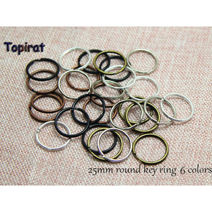 20pcs/lot 25mm Key Split Ring Keyring DIY Making Jewelry Accessories Gift