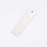 20pcs 7/8*32mm Stainless Steel Blank Charms for DIY Keychain Pendant