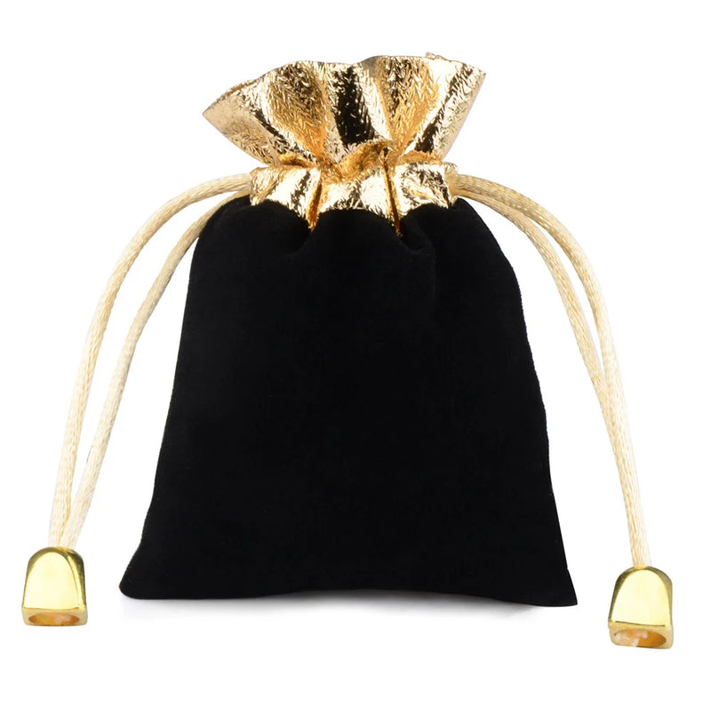 20pcs Vintage Velvet Wine Red Gift Bags 7x9cm Drawstring Jewelry Packaging