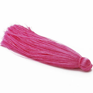20pcs/lot 8cm Pink Rayon Tassel for Garment/Curtain/Home Textile