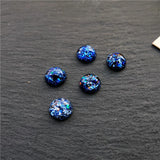 20pcs Resin Cabochons Flatback Foil Plastic Beads for DIY Jewelry Making