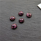 20pcs Resin Cabochons Flatback Foil Plastic Beads for DIY Jewelry Making