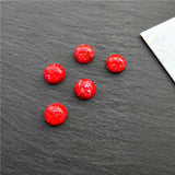 20pcs Resin Cabochons Flatback Foil Plastic Beads for DIY Jewelry Making