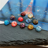 20pcs Resin Cabochons Flatback Foil Plastic Beads for DIY Jewelry Making