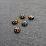20pcs Resin Cabochons Flatback Foil Plastic Beads for DIY Jewelry Making