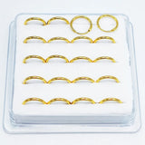 20pcs 8mm Rhodium 925 Silver Hoop Earrings Tragus Piercing Jewelry
